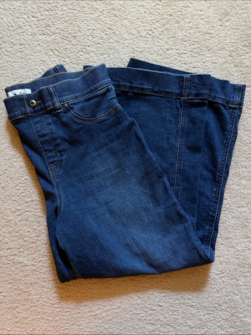 Spanx Classic Women's wide leg Dark Blue Jeans